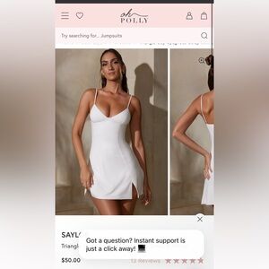 White oh Polly Saylor dress